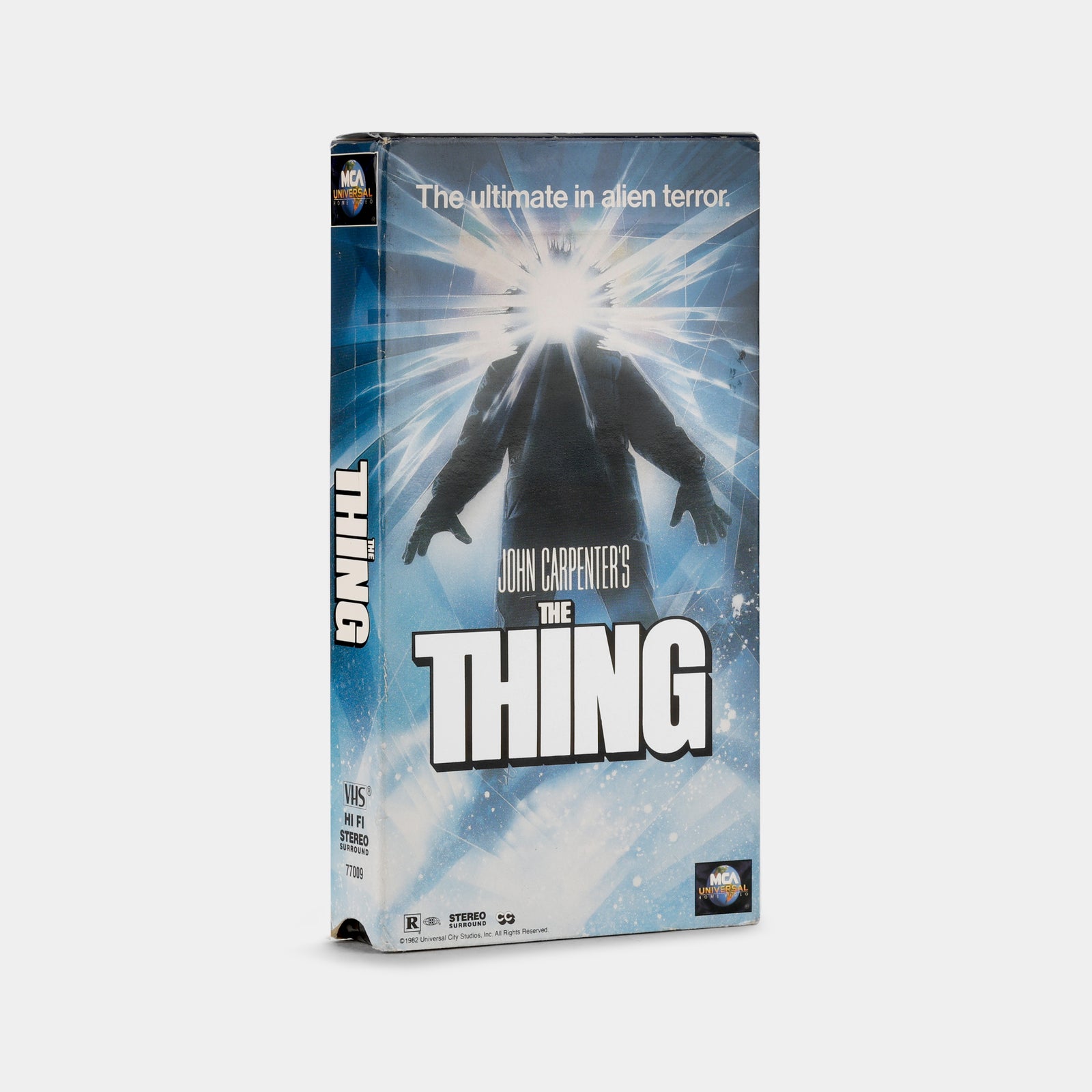 MCA Universal VHS cover for John Carpenter's The Thing